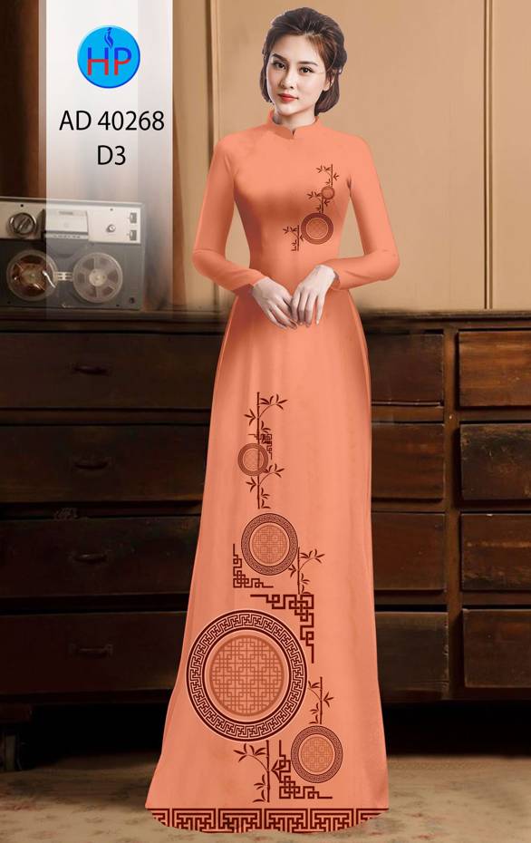 Vải Áo Dài Hoa Văn Thiết Kế 2021 AD 40268