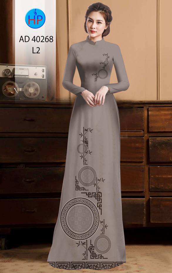 Vải Áo Dài Hoa Văn Thiết Kế 2021 AD 40268