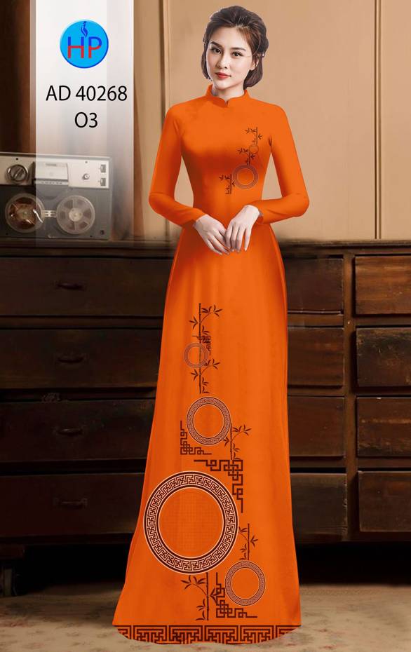 Vải Áo Dài Hoa Văn Thiết Kế 2021 AD 40268