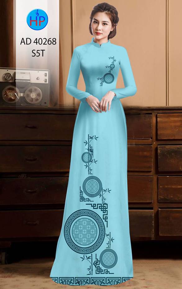 Vải Áo Dài Hoa Văn Thiết Kế 2021 AD 40268