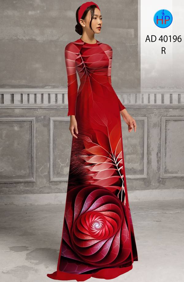 Vải Áo Dài Hoa Văn Kiểu Mới AD 40196
