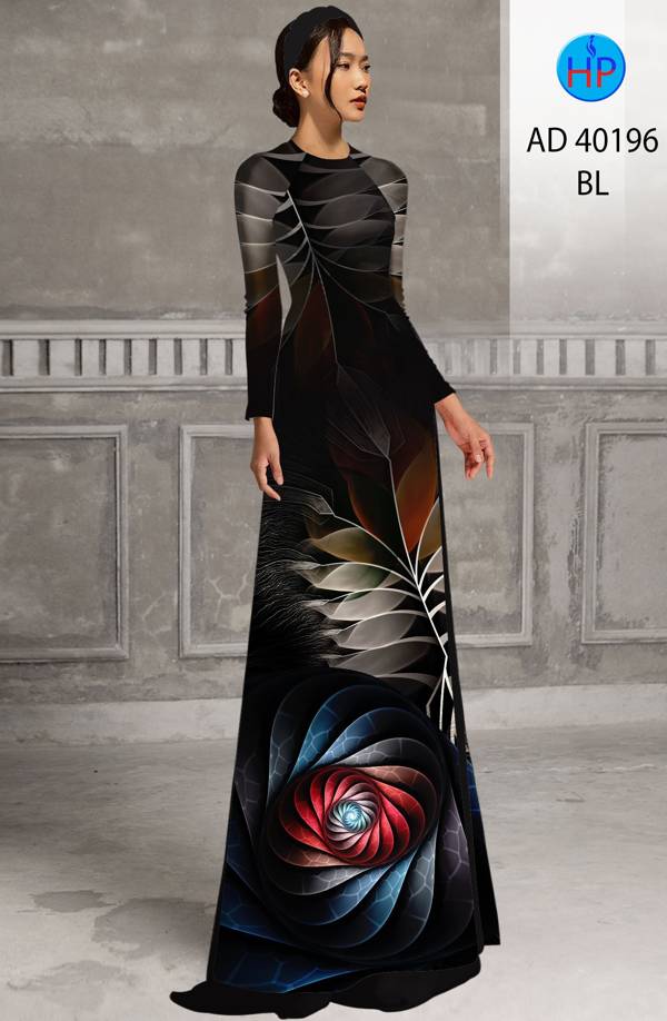Vải Áo Dài Hoa Văn Kiểu Mới AD 40196