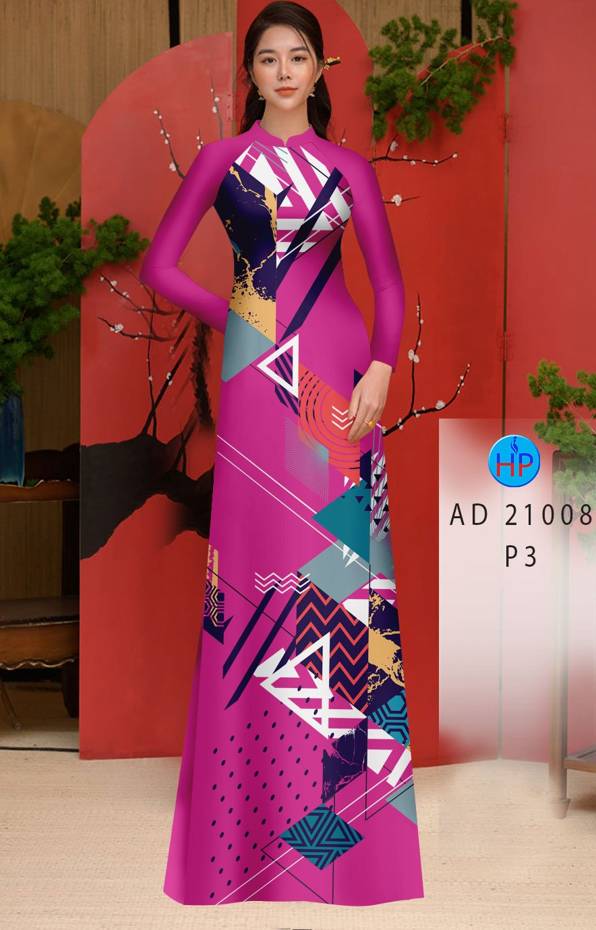 Vải Áo Dài Hoa Văn Kiểu Mới AD 21008