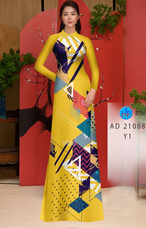 Vải Áo Dài Hoa Văn Kiểu Mới AD 21008