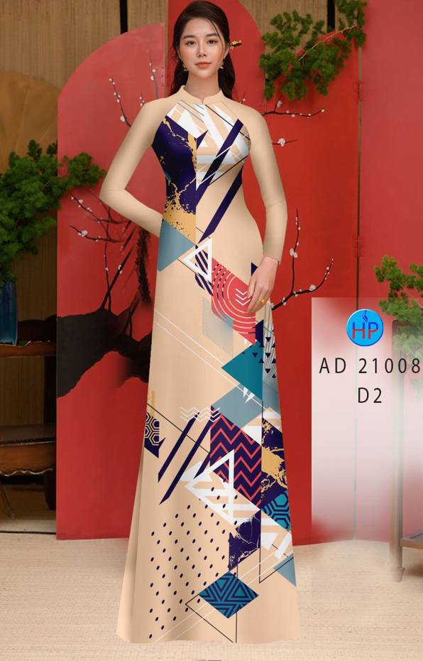 Vải Áo Dài Hoa Văn Kiểu Mới AD 21008