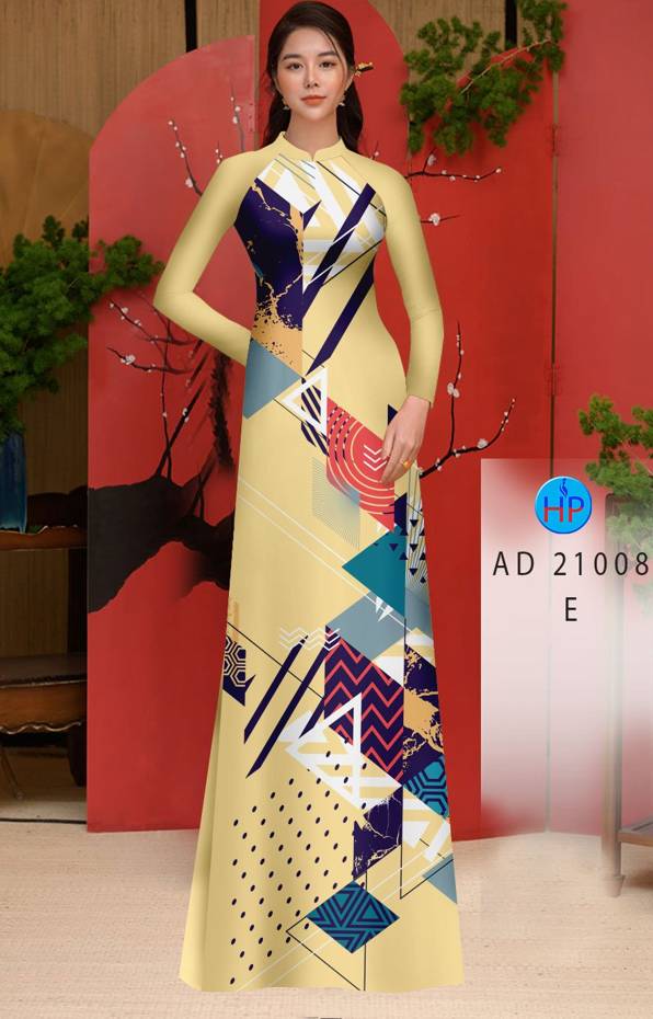 Vải Áo Dài Hoa Văn Kiểu Mới AD 21008