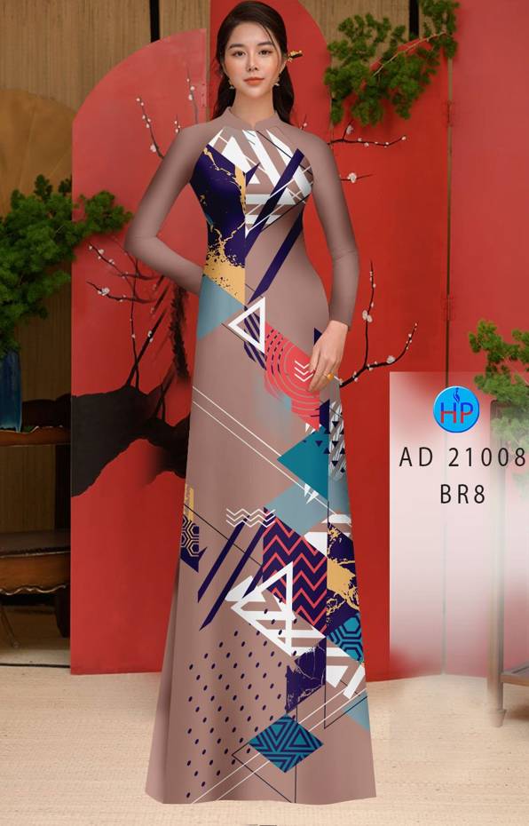 Vải Áo Dài Hoa Văn Kiểu Mới AD 21008