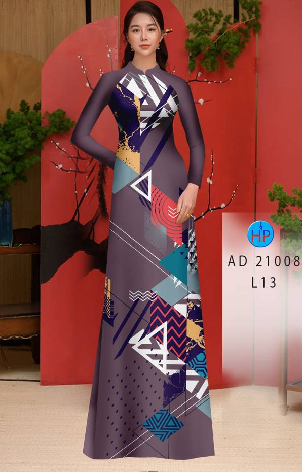 Vải Áo Dài Hoa Văn Kiểu Mới AD 21008