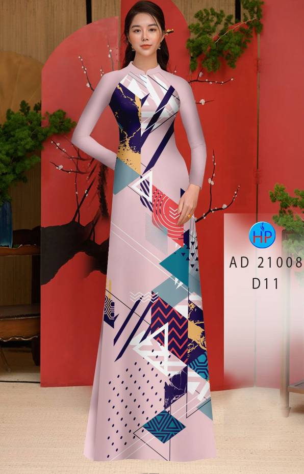 Vải Áo Dài Hoa Văn Kiểu Mới AD 21008