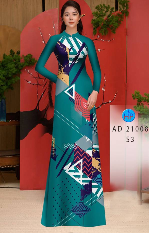 Vải Áo Dài Hoa Văn Kiểu Mới AD 21008