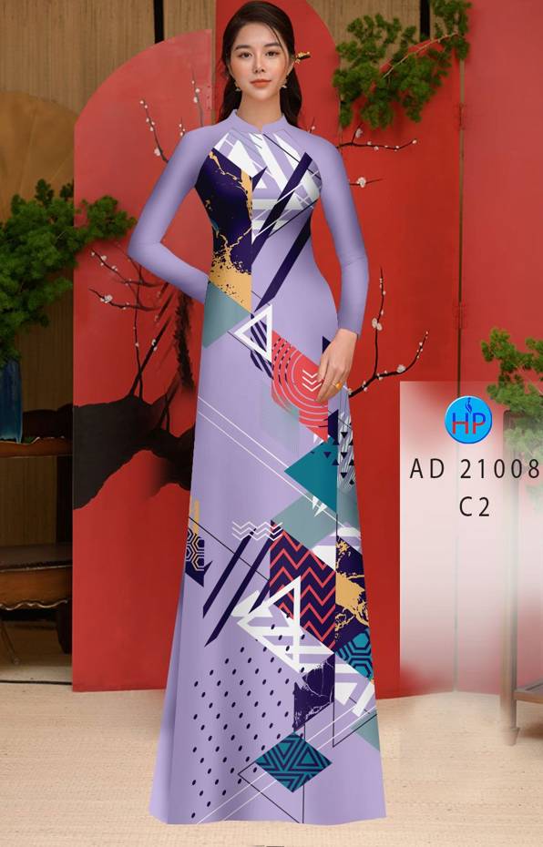 Vải Áo Dài Hoa Văn Kiểu Mới AD 21008