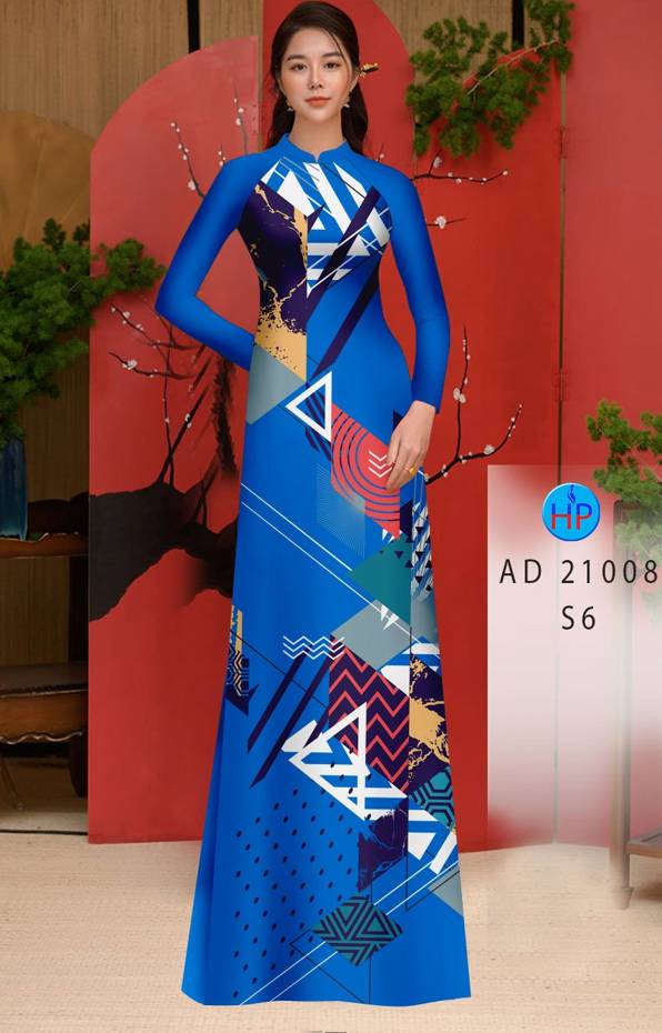 Vải Áo Dài Hoa Văn Kiểu Mới AD 21008