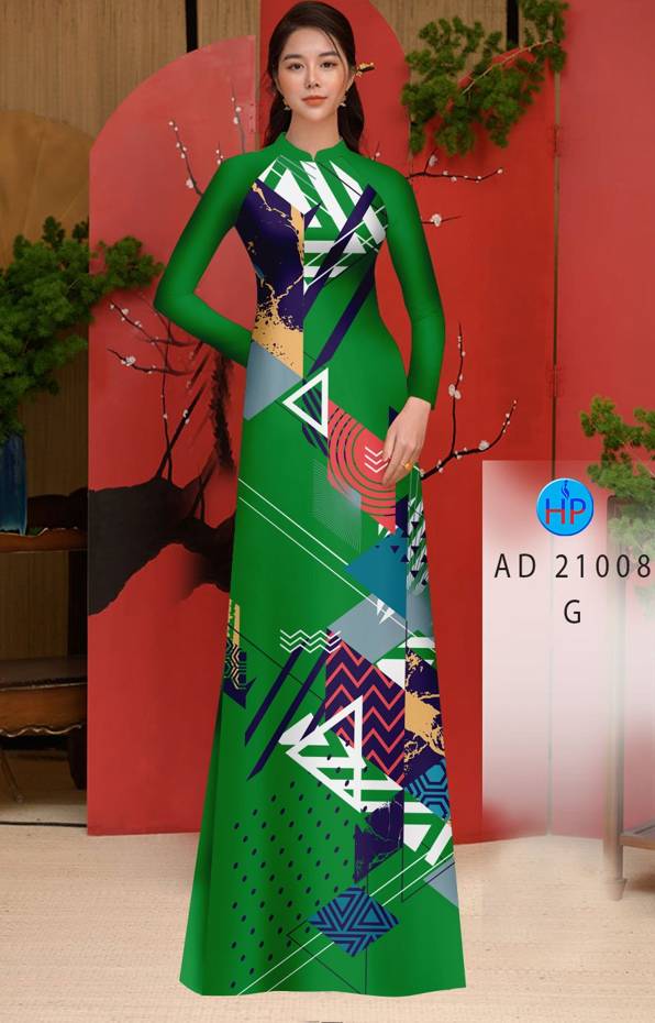 Vải Áo Dài Hoa Văn Kiểu Mới AD 21008