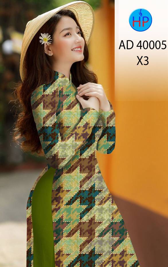 Vải Áo Dài Lập Thể Thiết Kế 2021 AD 40005