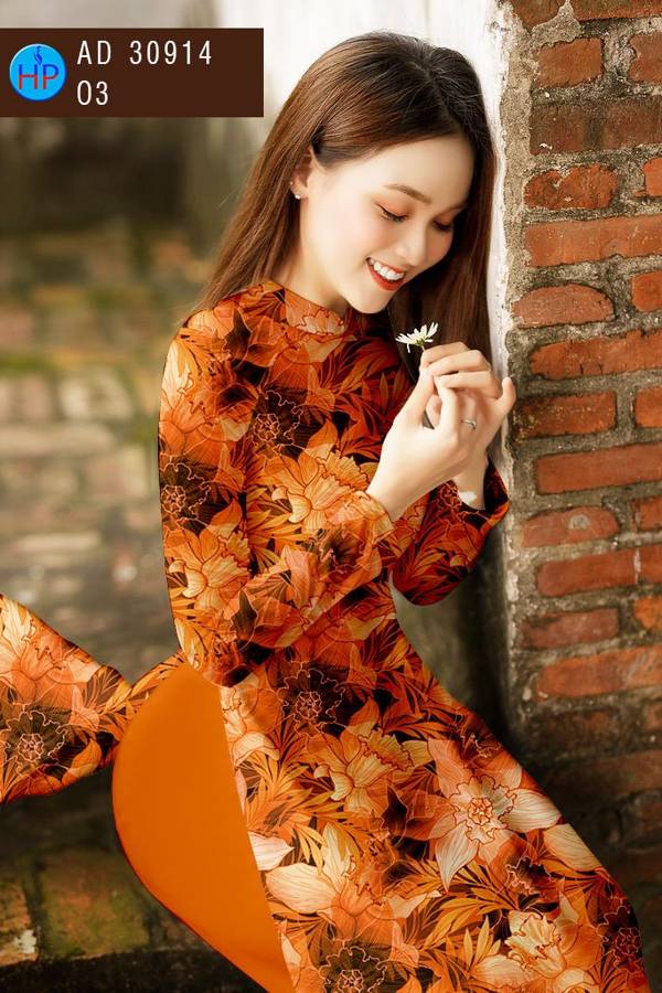 Vải Áo Dài Hoa Đều Mới Ra AD 30914