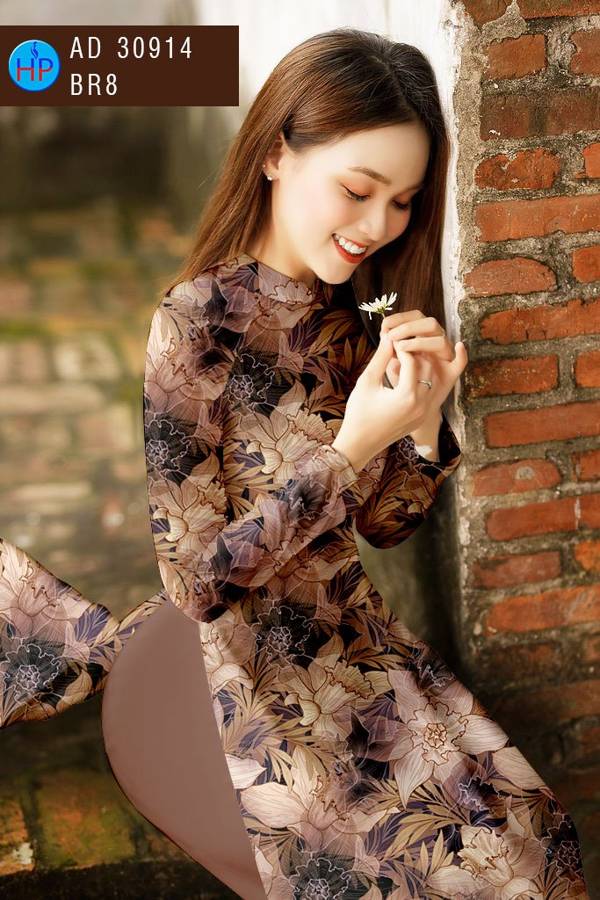 Vải Áo Dài Hoa Đều Mới Ra AD 30914