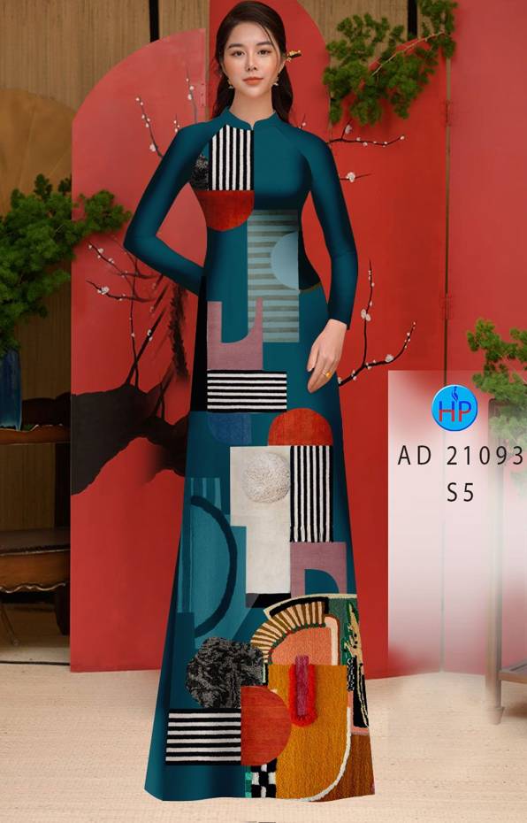 Vải Áo Dài Hoa Văn Kiểu Mới AD 21093