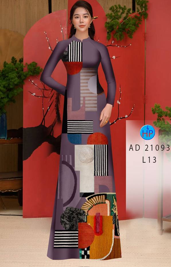 Vải Áo Dài Hoa Văn Kiểu Mới AD 21093