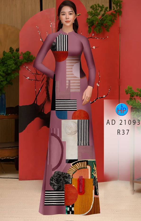 Vải Áo Dài Hoa Văn Kiểu Mới AD 21093