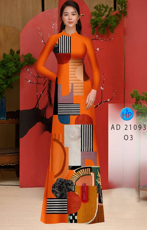 Vải Áo Dài Hoa Văn Kiểu Mới AD 21093