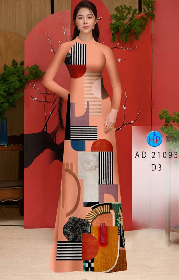 Vải Áo Dài Hoa Văn Kiểu Mới AD 21093