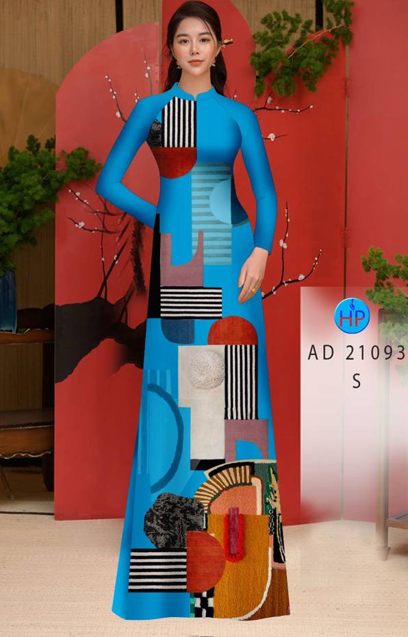 Vải Áo Dài Hoa Văn Kiểu Mới AD 21093