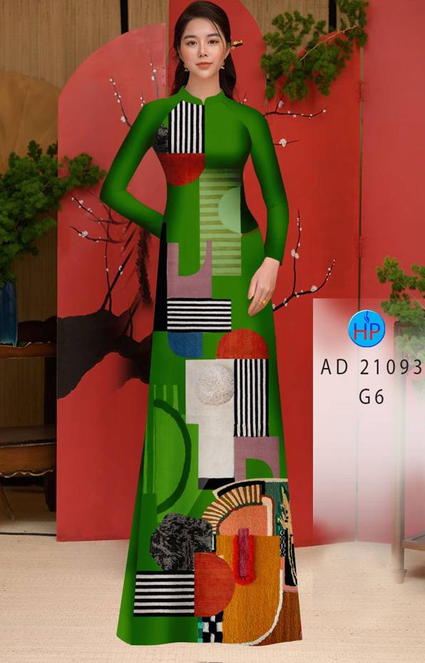 Vải Áo Dài Hoa Văn Kiểu Mới AD 21093