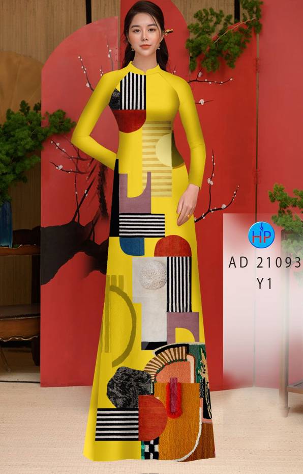 Vải Áo Dài Hoa Văn Kiểu Mới AD 21093