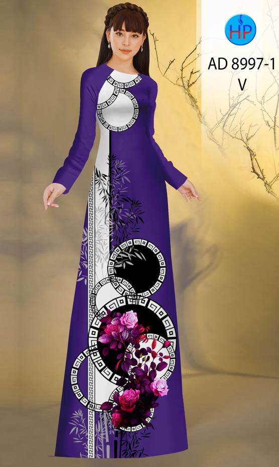 Vải Áo Dài Hoa Văn Kiểu Mới AD 8997