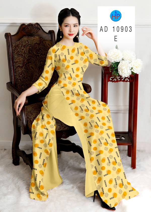 Vải Áo Dài Chấm Bi Mới Ra AD 10903 39 Vải Áo Dài Chấm Bi Mới Ra AD 10903