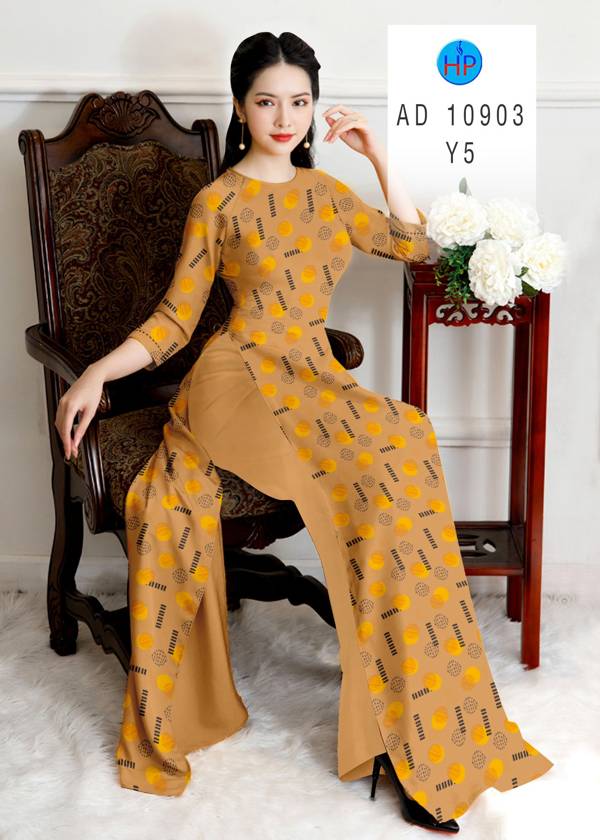 Vải Áo Dài Chấm Bi Mới Ra AD 10903 50 Vải Áo Dài Chấm Bi Mới Ra AD 10903