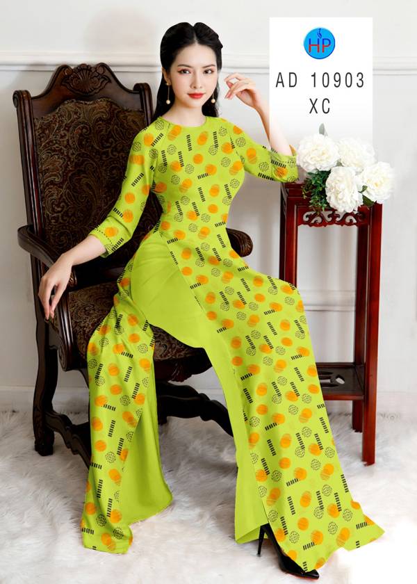 Vải Áo Dài Chấm Bi Mới Ra AD 10903 49 Vải Áo Dài Chấm Bi Mới Ra AD 10903