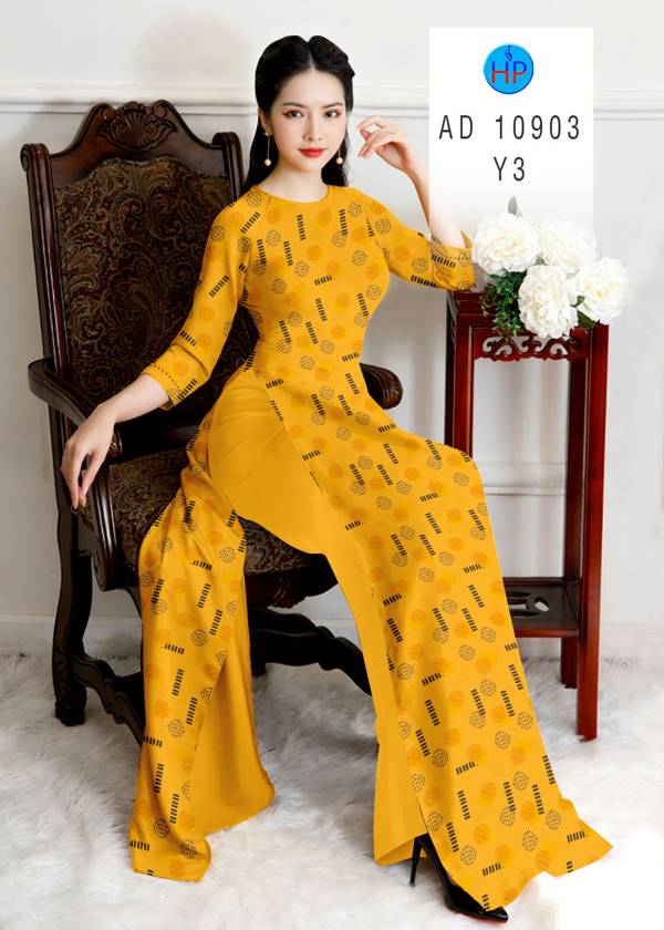 Vải Áo Dài Chấm Bi Mới Ra AD 10903 51 Vải Áo Dài Chấm Bi Mới Ra AD 10903