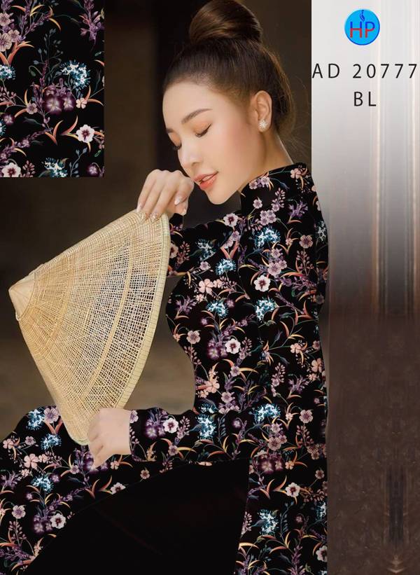 Vải Áo Dài Hoa Đều Thiết Kế 2021 AD 20777