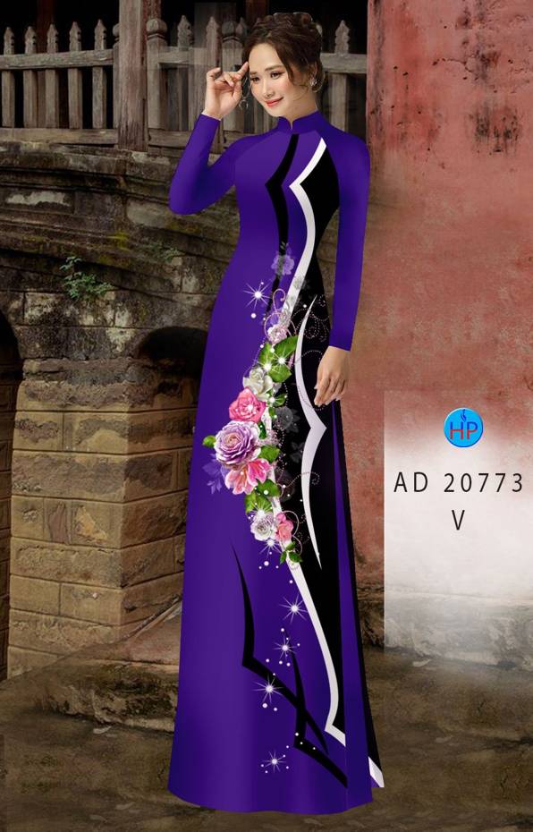 Vải Áo Dài Hoa Hồng Mới Ra AD 20773 43 Vải Áo Dài Hoa Hồng Mới Ra AD 20773