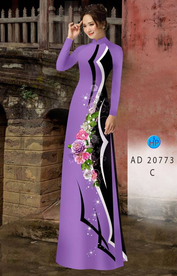 Vải Áo Dài Hoa Hồng Mới Ra AD 20773 44 Vải Áo Dài Hoa Hồng Mới Ra AD 20773