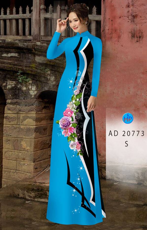 Vải Áo Dài Hoa Hồng Mới Ra AD 20773 46 Vải Áo Dài Hoa Hồng Mới Ra AD 20773