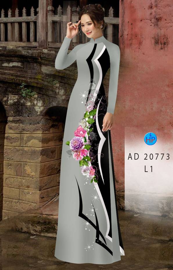 Vải Áo Dài Hoa Hồng Mới Ra AD 20773 48 Vải Áo Dài Hoa Hồng Mới Ra AD 20773