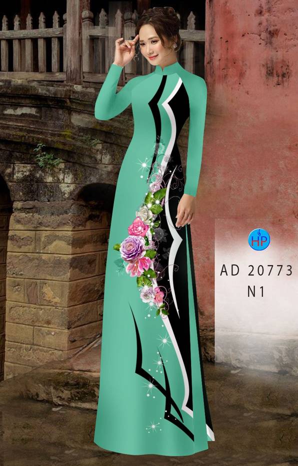 Vải Áo Dài Hoa Hồng Mới Ra AD 20773 50 Vải Áo Dài Hoa Hồng Mới Ra AD 20773