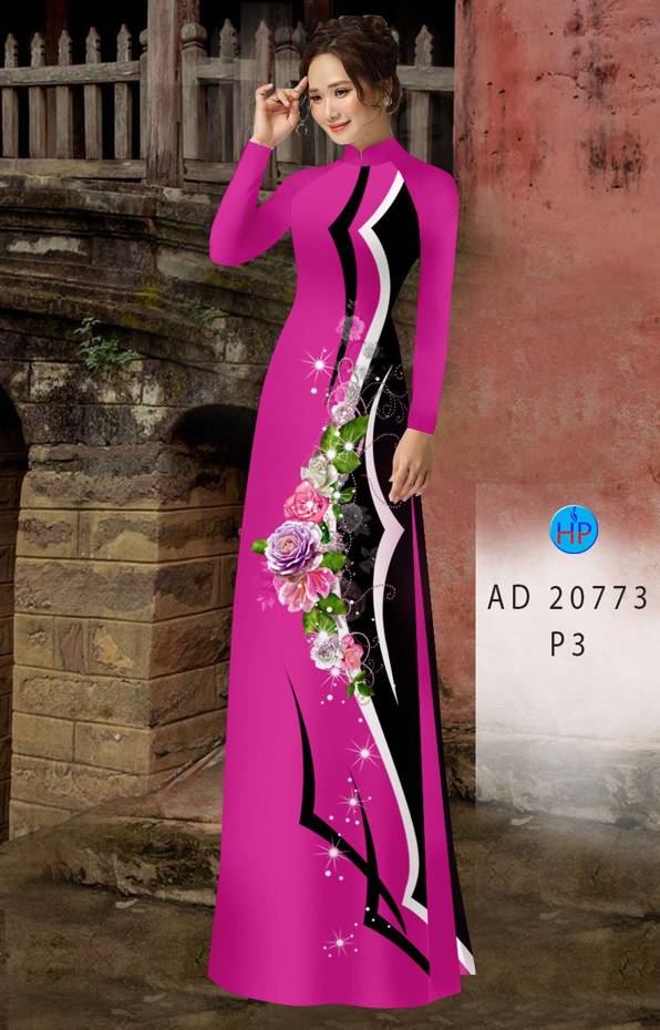 Vải Áo Dài Hoa Hồng Mới Ra AD 20773 53 Vải Áo Dài Hoa Hồng Mới Ra AD 20773