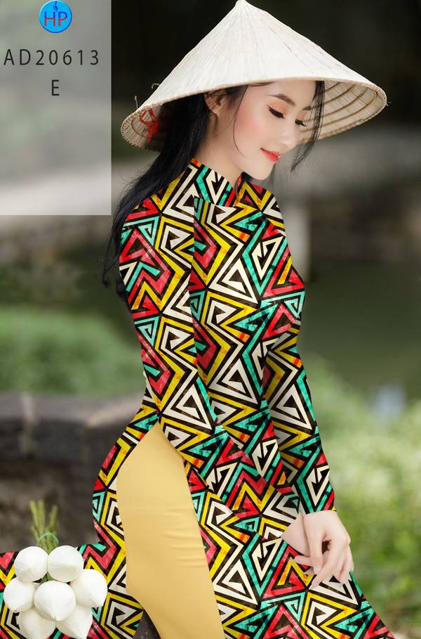 Vải Áo Dài Hoa Văn Kiểu Mới AD 10613