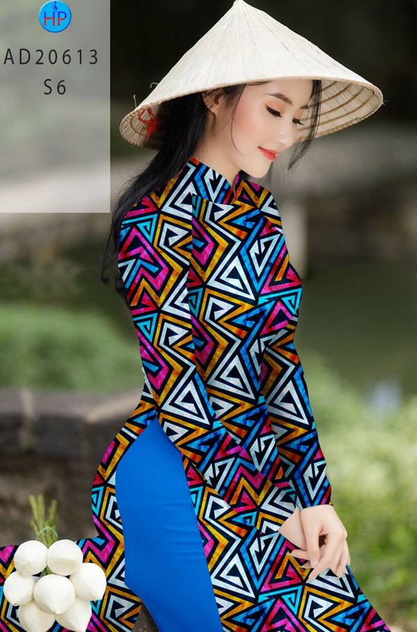 Vải Áo Dài Hoa Văn Kiểu Mới AD 10613