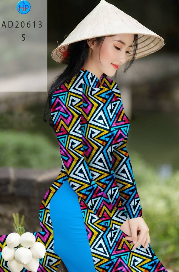 Vải Áo Dài Hoa Văn Kiểu Mới AD 10613