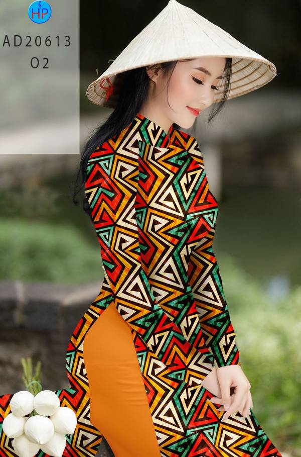 Vải Áo Dài Hoa Văn Kiểu Mới AD 10613