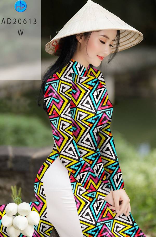 Vải Áo Dài Hoa Văn Kiểu Mới AD 10613