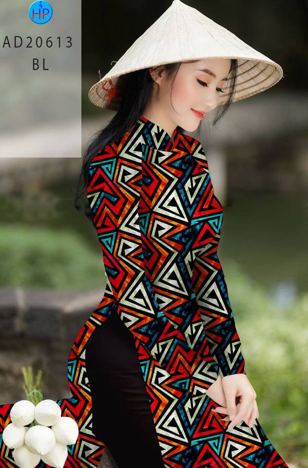 Vải Áo Dài Hoa Văn Kiểu Mới AD 10613