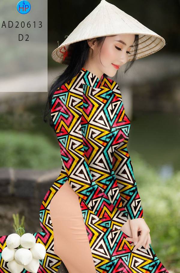 Vải Áo Dài Hoa Văn Kiểu Mới AD 10613