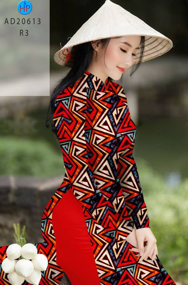 Vải Áo Dài Hoa Văn Kiểu Mới AD 10613