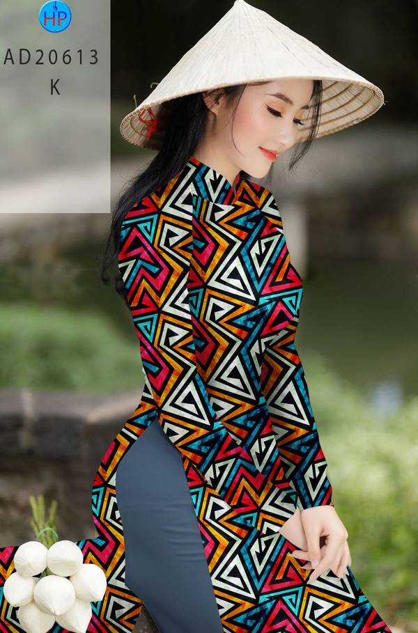 Vải Áo Dài Hoa Văn Kiểu Mới AD 10613