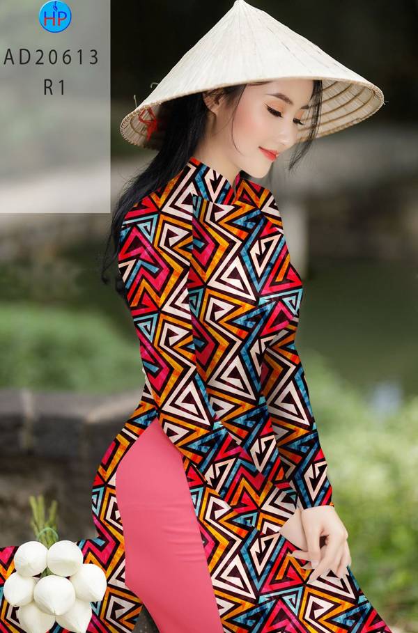Vải Áo Dài Hoa Văn Kiểu Mới AD 10613